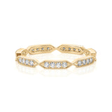 Solid Gold Diamond Twist Eternity Band