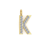 Solid Gold Initial Charm