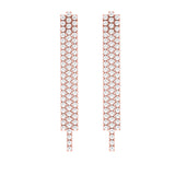 Solid Gold Diamond Drop Earrings
