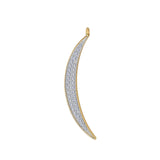 Solid Gold Crescent Moon Charm