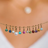 Solid Gold Birthstone Charm