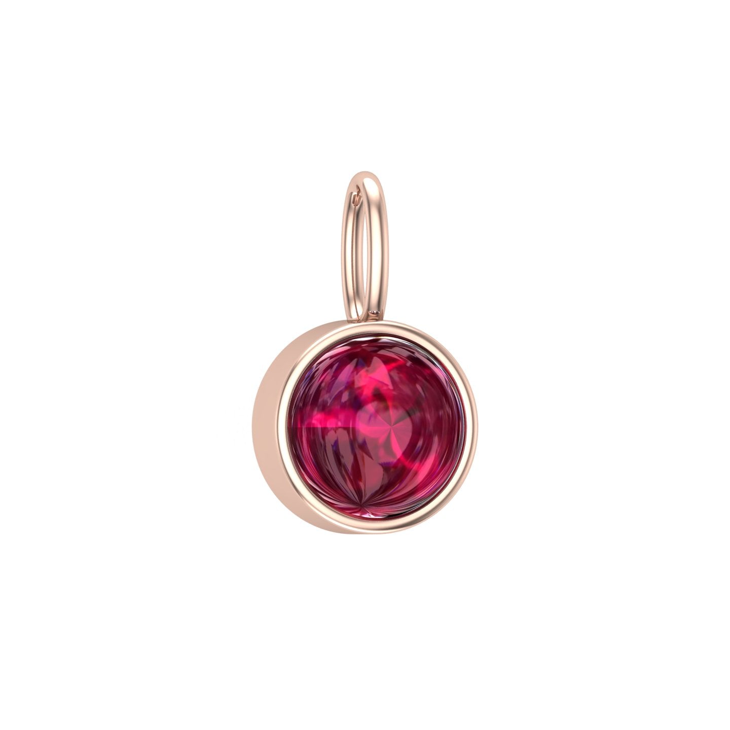 Solid Gold Birthstone Charm