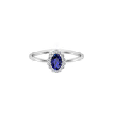 Solid Gold Sapphire and Diamond Statement Ring