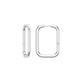 Sterling Silver Oblong Hoops