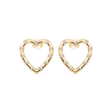 Promise Heart Stud Earrings