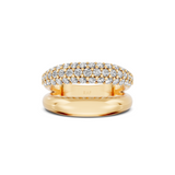 Bold Gold and Pavé Band