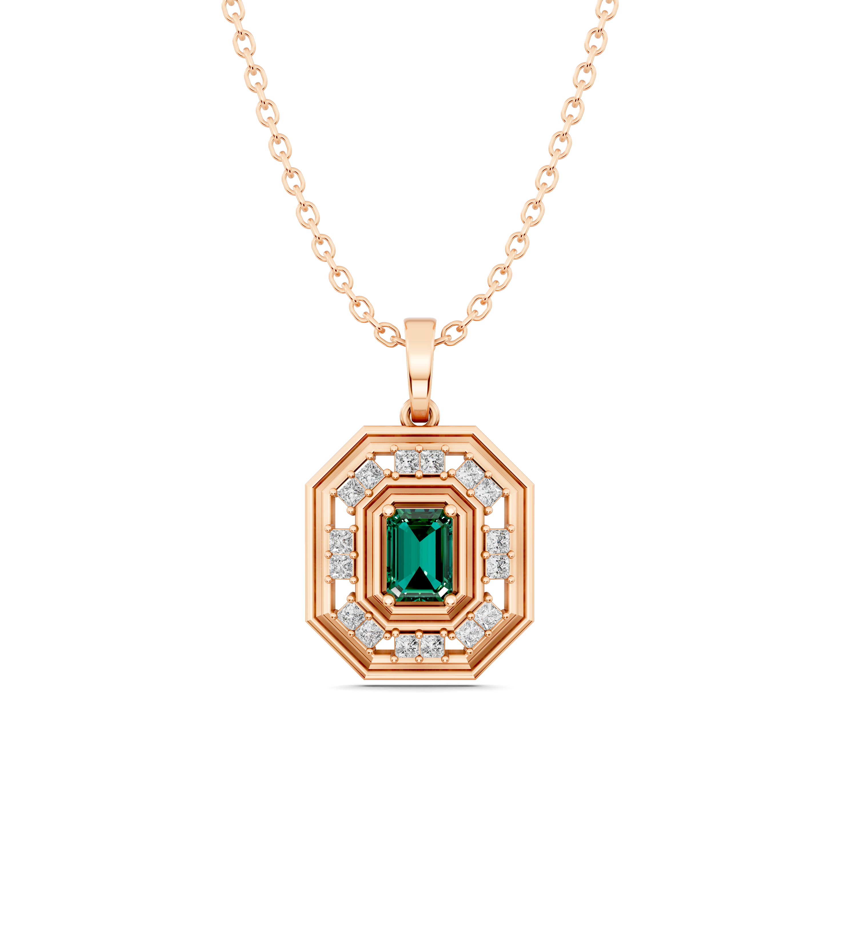 Octavia Emerald Pendant