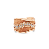 Textured Gold Wave Band