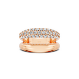 Bold Gold and Pavé Band