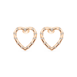 Promise Heart Stud Earrings