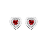 Crimson Heart Earrings