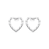 Promise Heart Stud Earrings