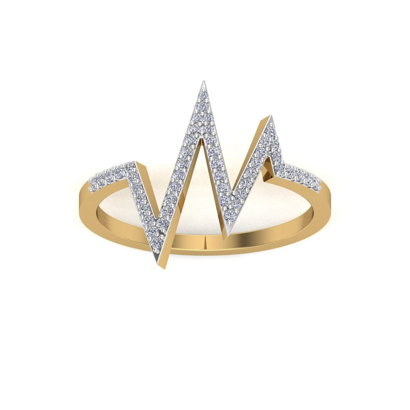 Wavelength Diamond Ring