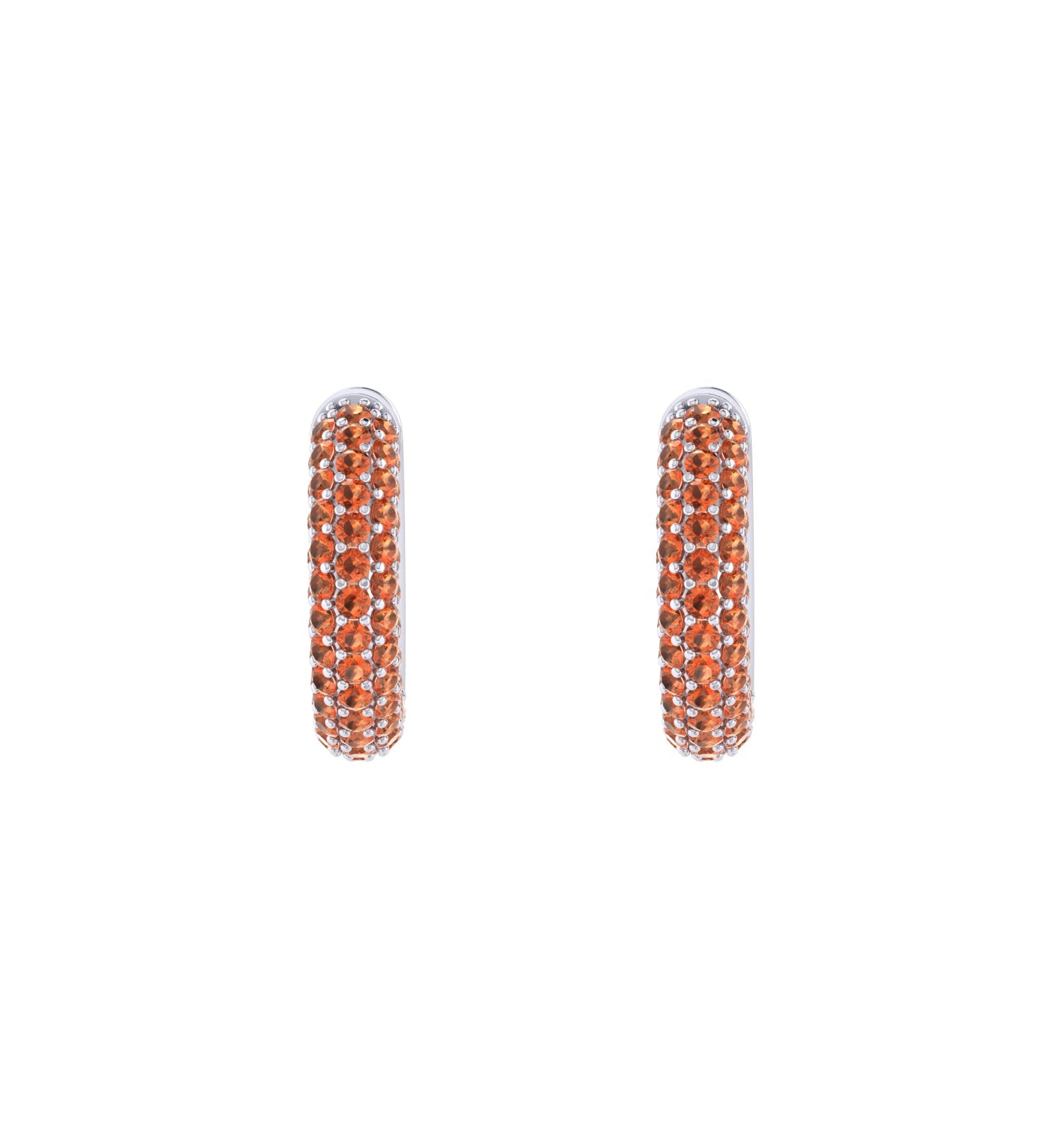 Solid Gold Pave Citrine Ear Cuff - Single