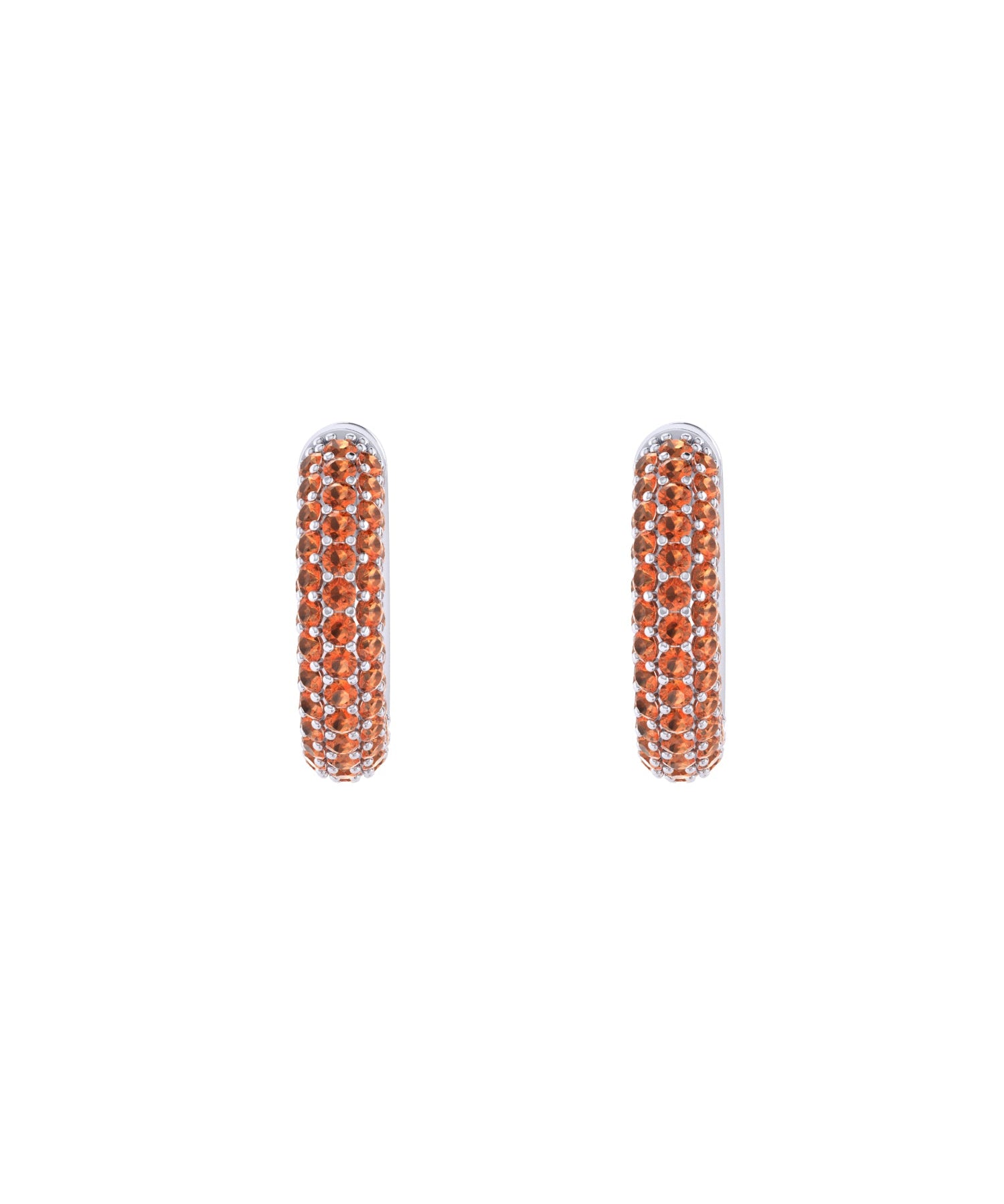 Solid Gold Pave Citrine Ear Cuff - Single