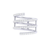 Solid Gold Diamond Wrap Ring