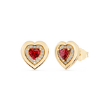 Crimson Heart Earrings
