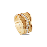 Textured Gold Wave Band