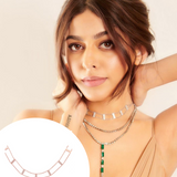 Solid Gold Diamond Ladder Choker