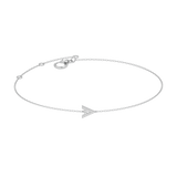 Solid Gold Diamond Initial Bracelet