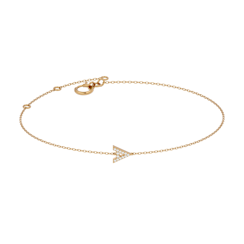 Diamond Initial Bracelet