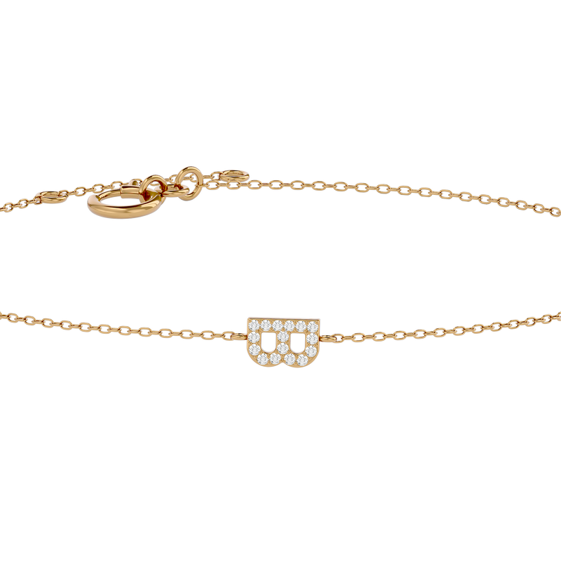 Diamond Initial Bracelet