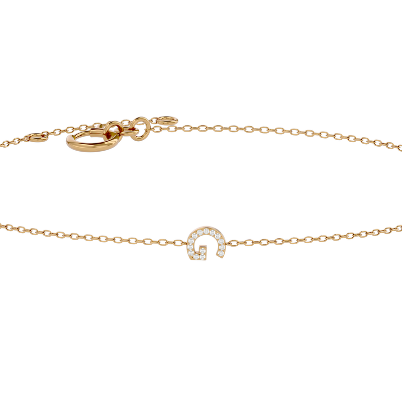 Diamond Initial Bracelet