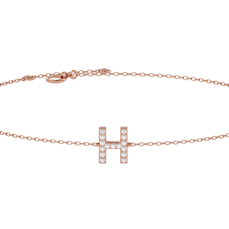 Diamond Initial Bracelet