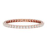 Solid Gold Lab Grown Diamond Tennis Bracelet- 4MM