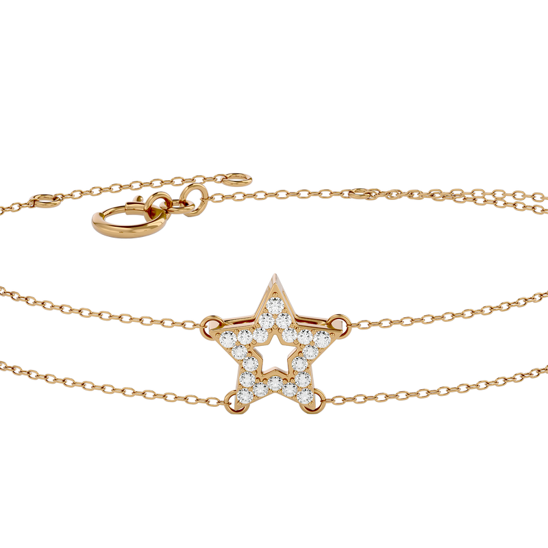 Diamond 3 Star Bracelet