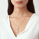 Diamond Snake Necklace
