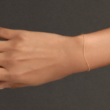 Solid Gold Charmer Bracelet - Thin