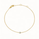 Classic Diamond Solitaire Bracelet