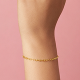 Solid Gold Charmer Bracelet - Thick