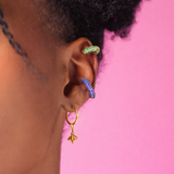 Pave Sapphire Ear Cuff - Single