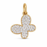 Solid Gold Butterfly Charm