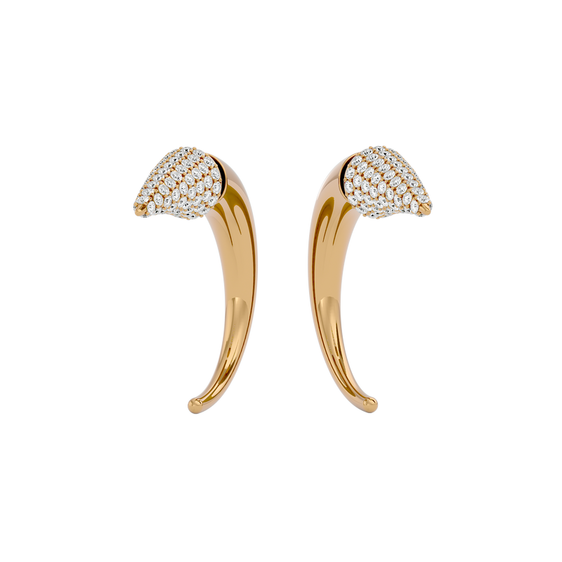 Diamond Horn Earring - Single