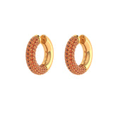 Solid Gold Pave Citrine Ear Cuff - Single