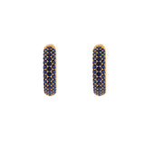 Solid Gold Pave Sapphire Ear Cuff - Single