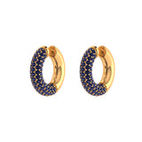 Solid Gold Pave Sapphire Ear Cuff - Single