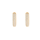 Solid Gold Pave Diamond Ear Cuff - Single