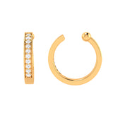 Solid Gold Diamond Ear Cuff