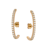 Solid Gold Diamond Suspender Earrings