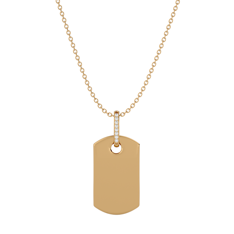 Diamond Dog Tag