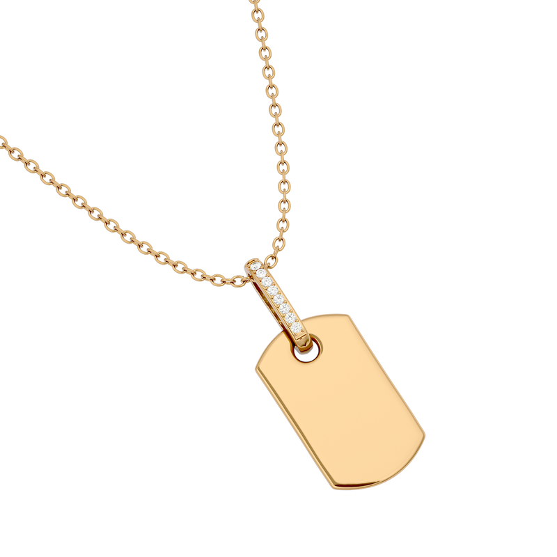 Diamond Dog Tag