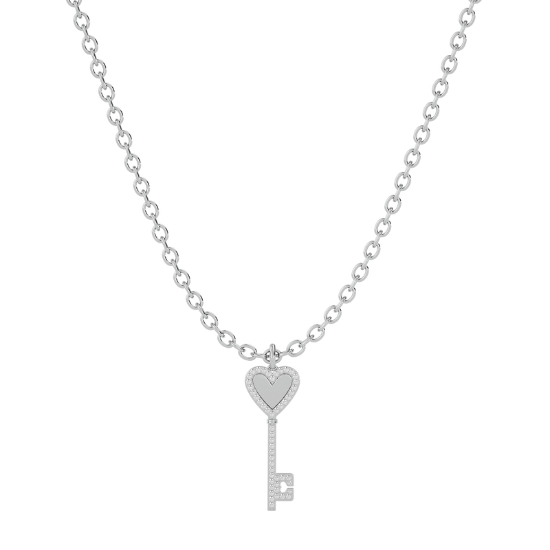 Diamond Key Necklace