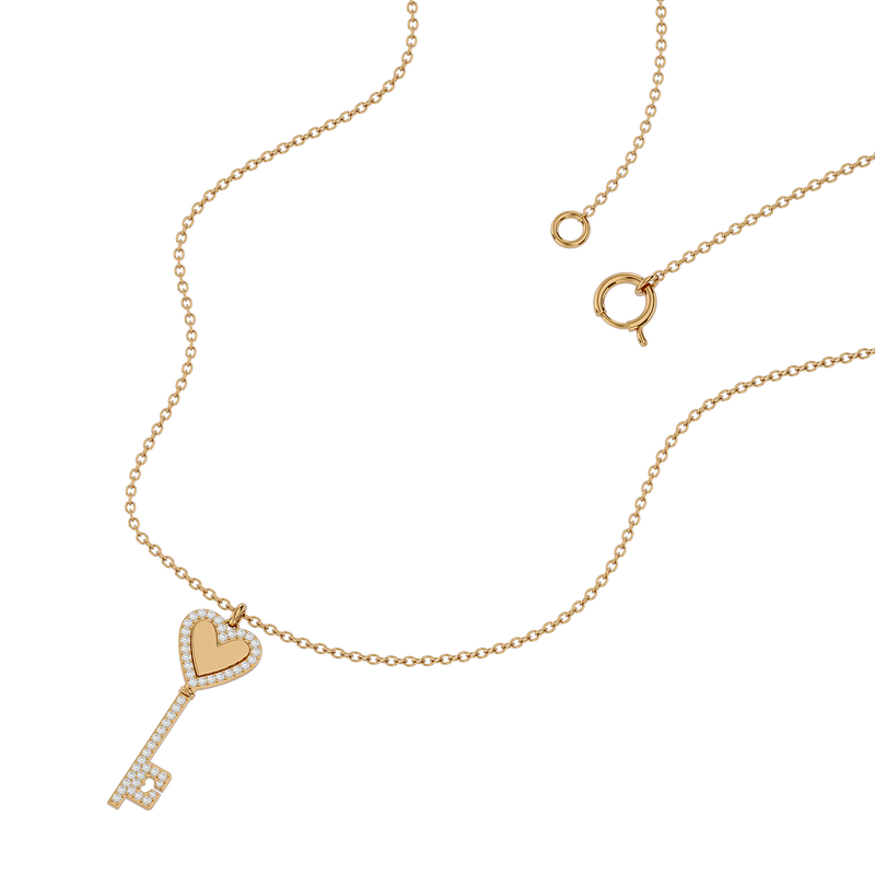 Diamond Key Necklace