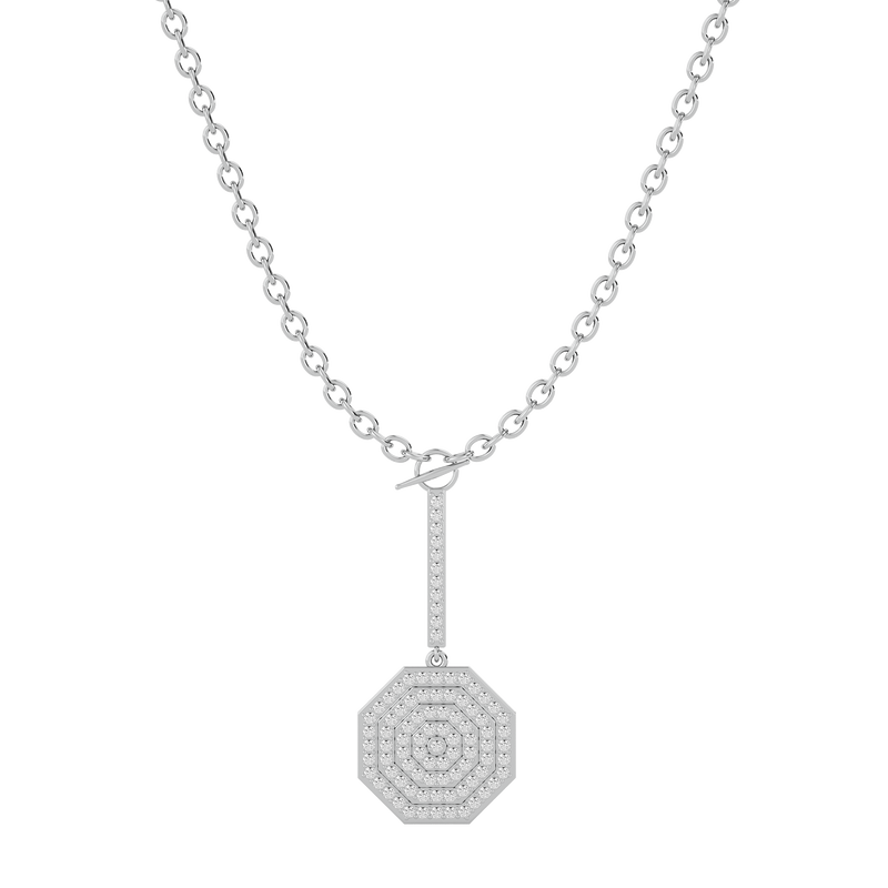 Diamond Octagon Necklace