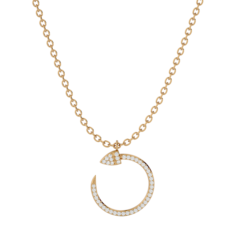 Diamond Serpent Necklace