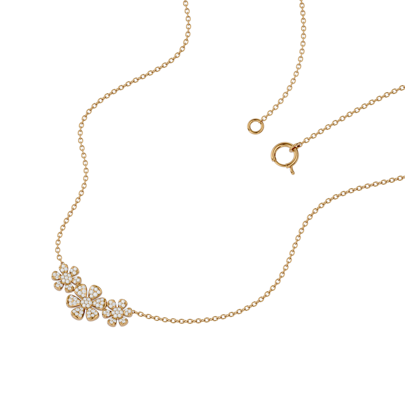 Diamond Flower Necklace